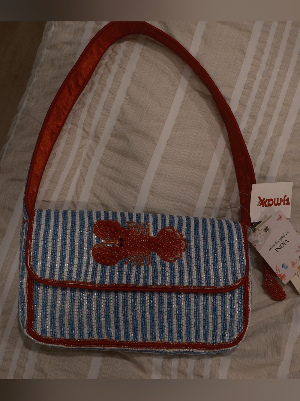 Viral beaded lobster bag! NWT